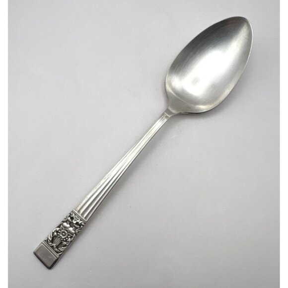 Oneida Community Coronation Tablespoon Floral Motif Vintage Flatware Spoon - Picture 7 of 7
